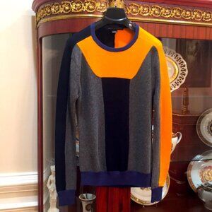 Marc by Marc Jacobs Color-blocked Crew Neck Wool Blend Sweater sz.S